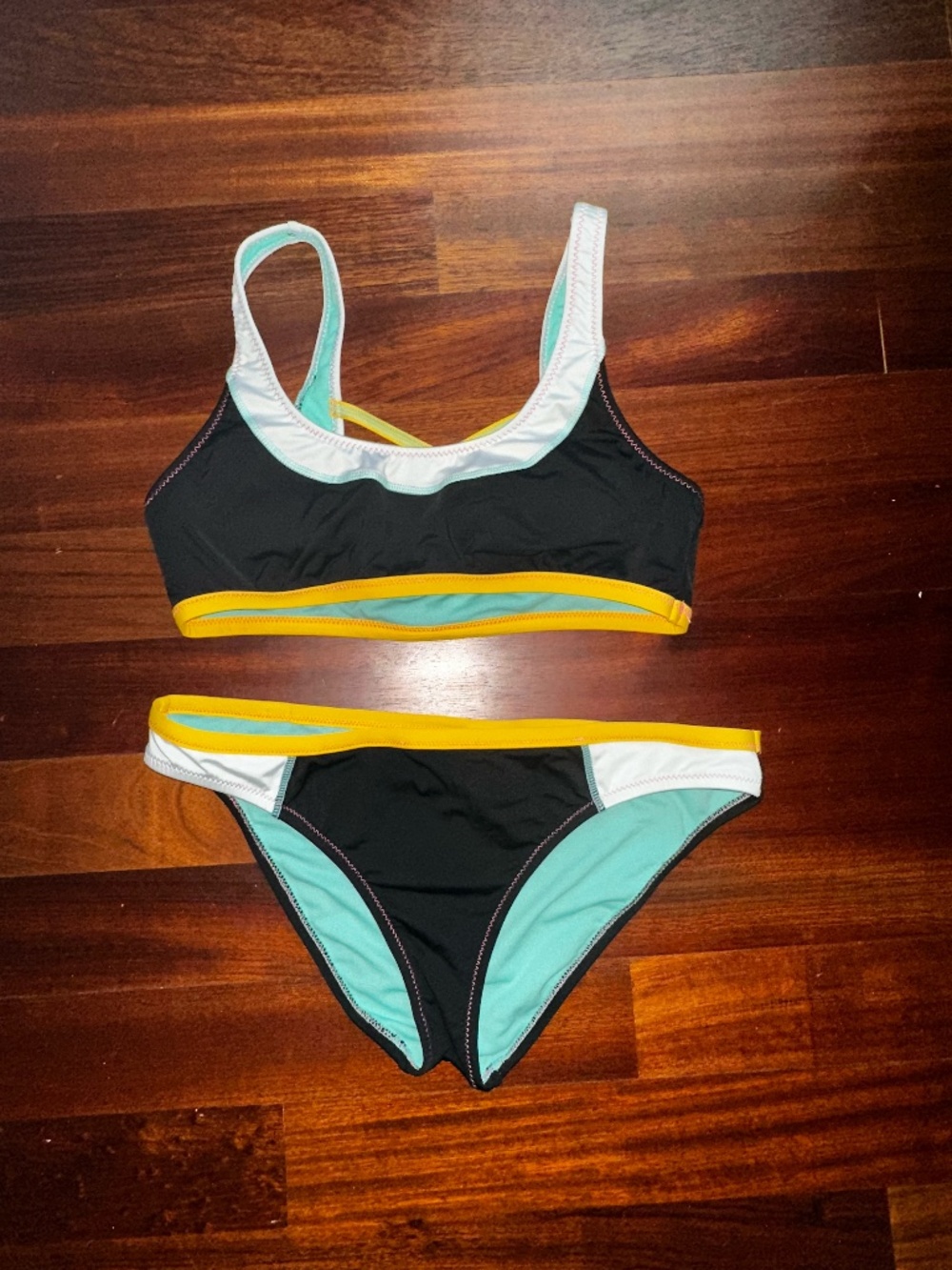 Hobie Bralette Hipster Bikini Swimwear ~ Large